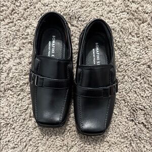 Kids Black Loafers